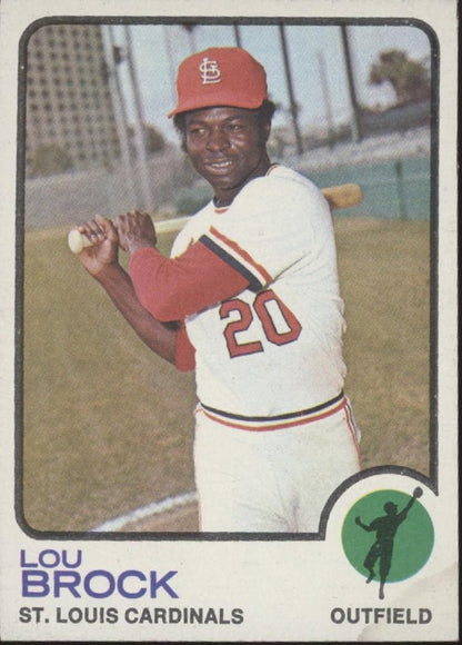 Lou Brock 1973 Topps #320 St. Louis Cardinals VG - Collector Store LLC