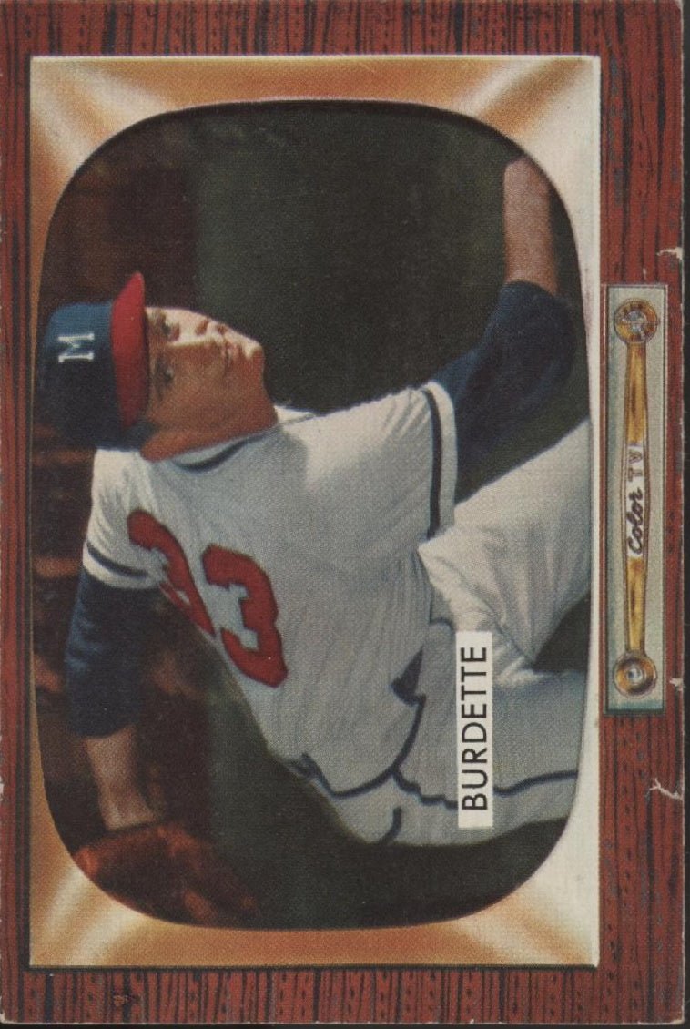 Lou Burdette 1955 Bowman #70 Milwaukee Braves VG - EX - Collector Store LLC