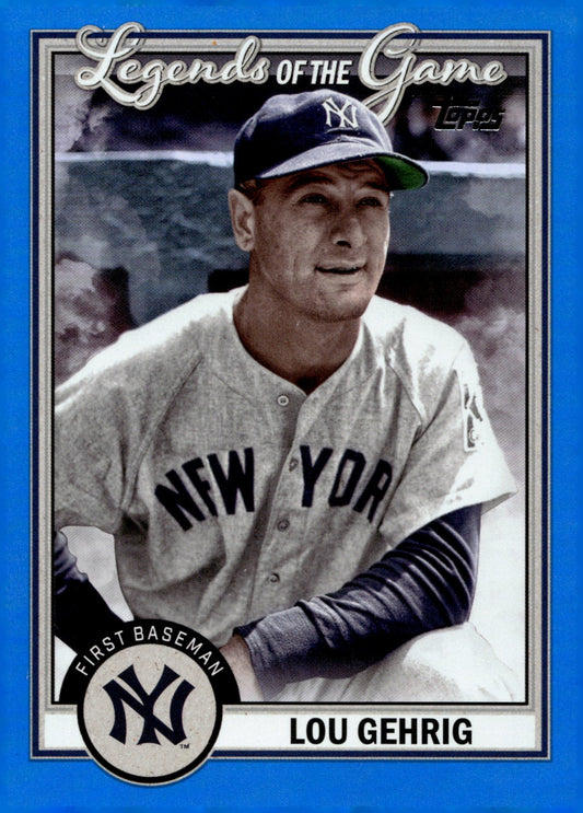 Lou Gehrig 2023 Topps Series 2 Legends of the Game Blue Foil #LG - 11 - Collector Store LLC