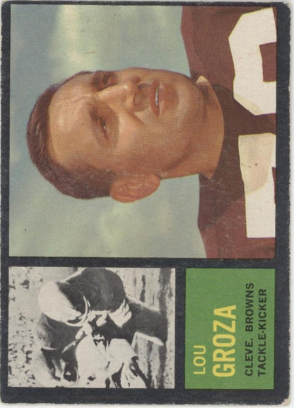 Lou Groza 1962 Topps #32 Cleveland Browns VG - EX - Collector Store LLC