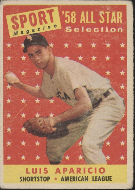 Luis Aparicio 1958 Topps #483 Chicago White Sox GD - Collector Store LLC