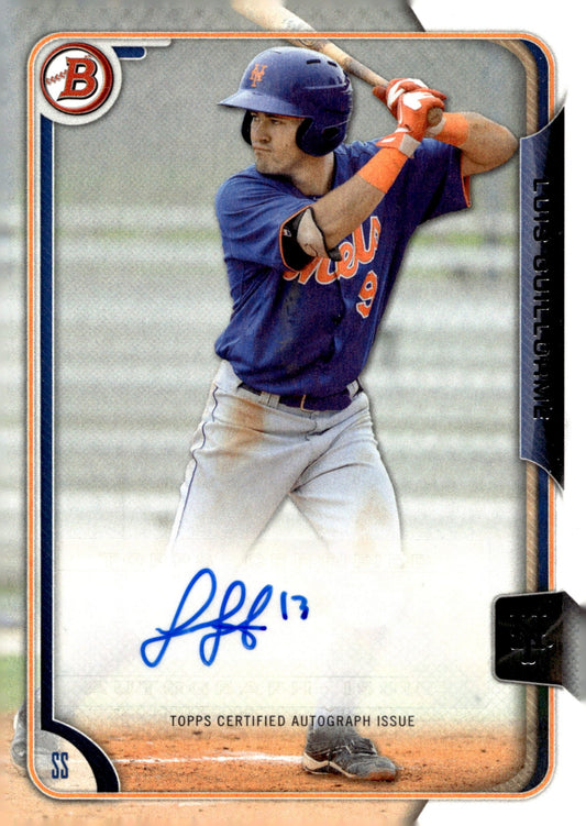 Luis Guillorme 2015 Bowman Auto #PA - LG - Collector Store LLC