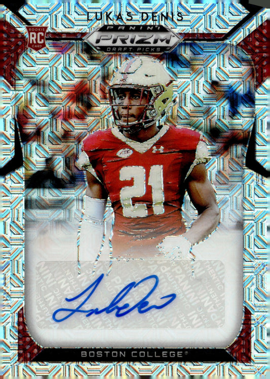 Lukas Denis 2019 Panini Prizm Draft Picks Mojo Prizm RC Auto 26/49 #171 - Collector Store LLC