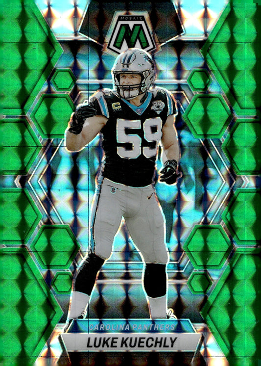 Luke Kuechly 2023 Panini Mosaic Green Prizm #30 - Collector Store LLC