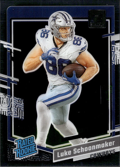 Luke Schoonmaker 2023 Panini Clearly Donruss Rated Rookie RC #73 - Collector Store LLC