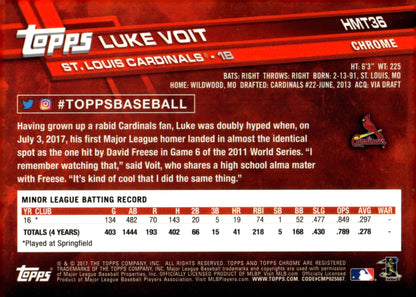 Luke Voit 2017 Topps Chrome RC #HMT36 - Collector Store LLC