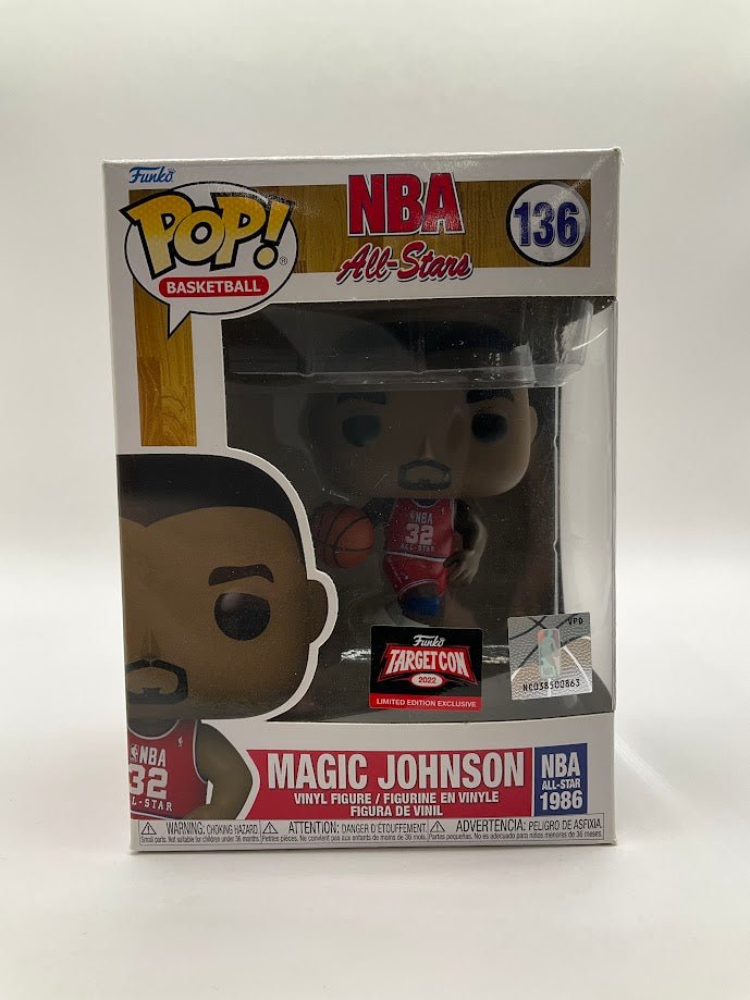 Magic Johnson Funko Pop! NBA All - Stars #136 Funko Target Con 2022 Exclusive - Collector Store LLC