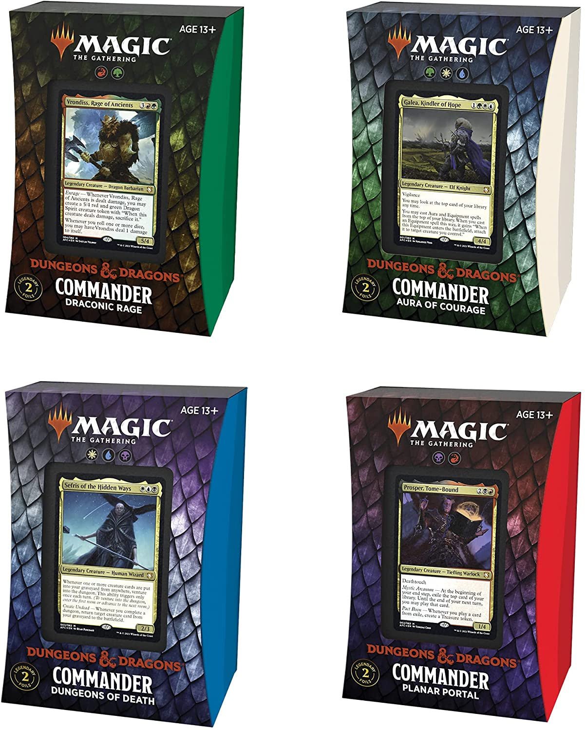 Magic the Gathering: Adventures in the Forgotten Realm Commander Deck Set (Set of 4) [See Description] - Collector Store LLC