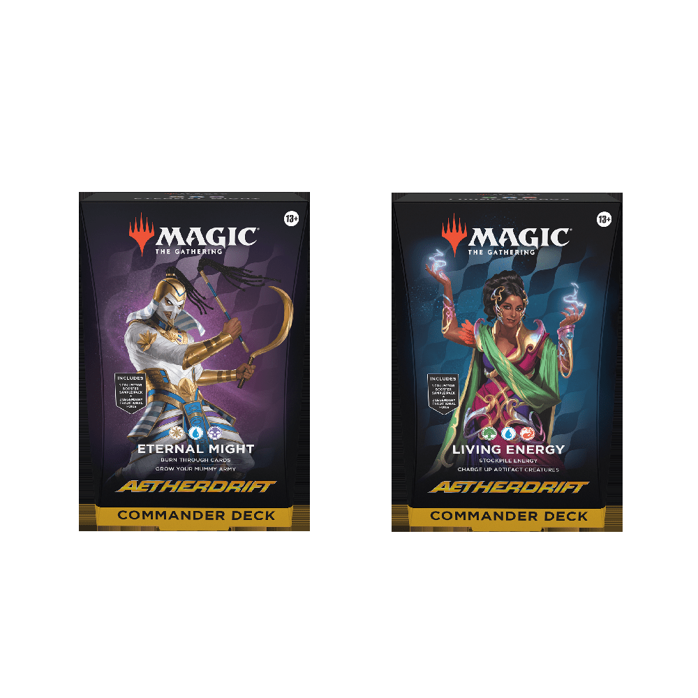 Magic the Gathering: Aetherdrift Commander Deck Set (Set - of - 2) - Collector Store LLC