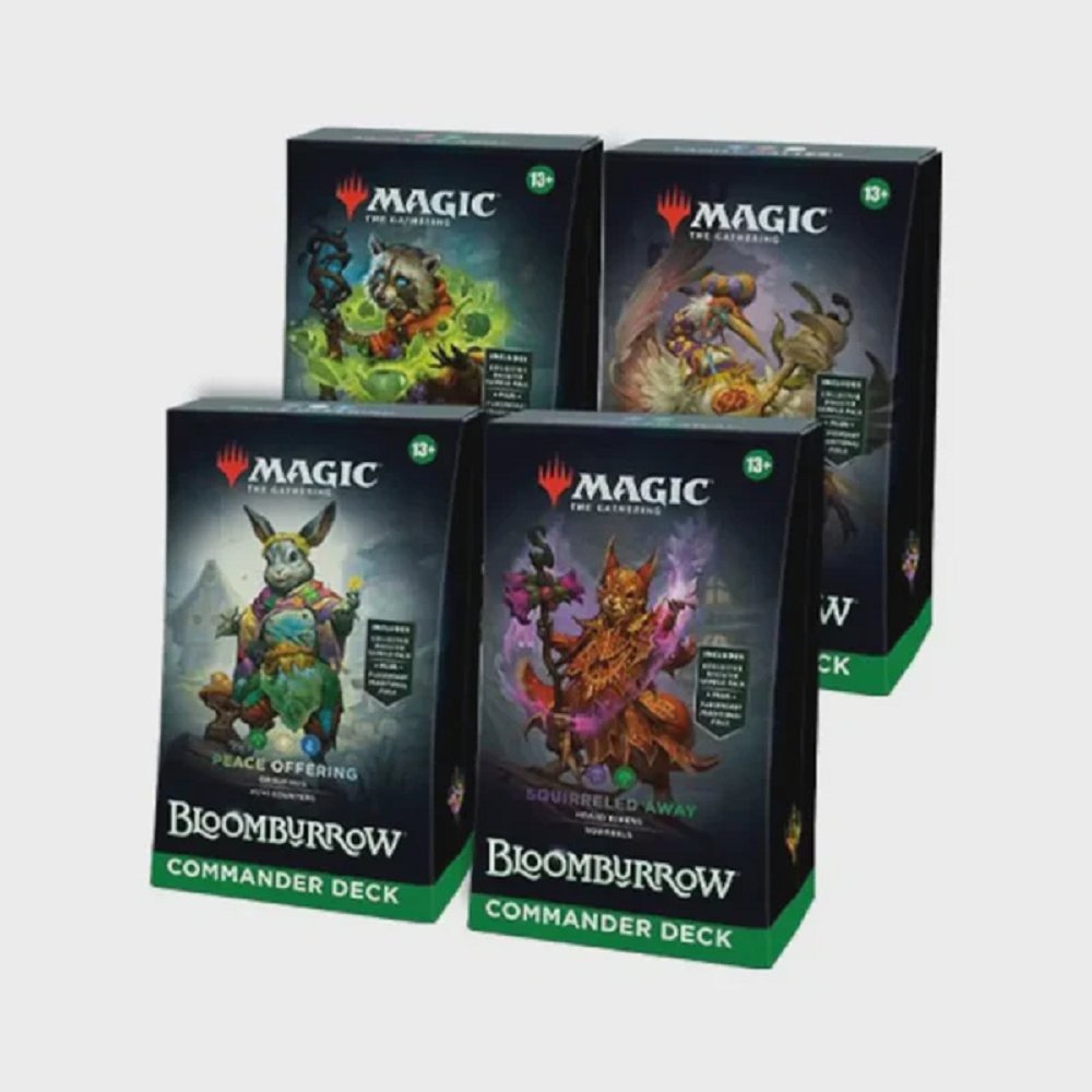 Magic the Gathering: Bloomburrow Commander Deck Set (Set of 4) - Collector Store LLC