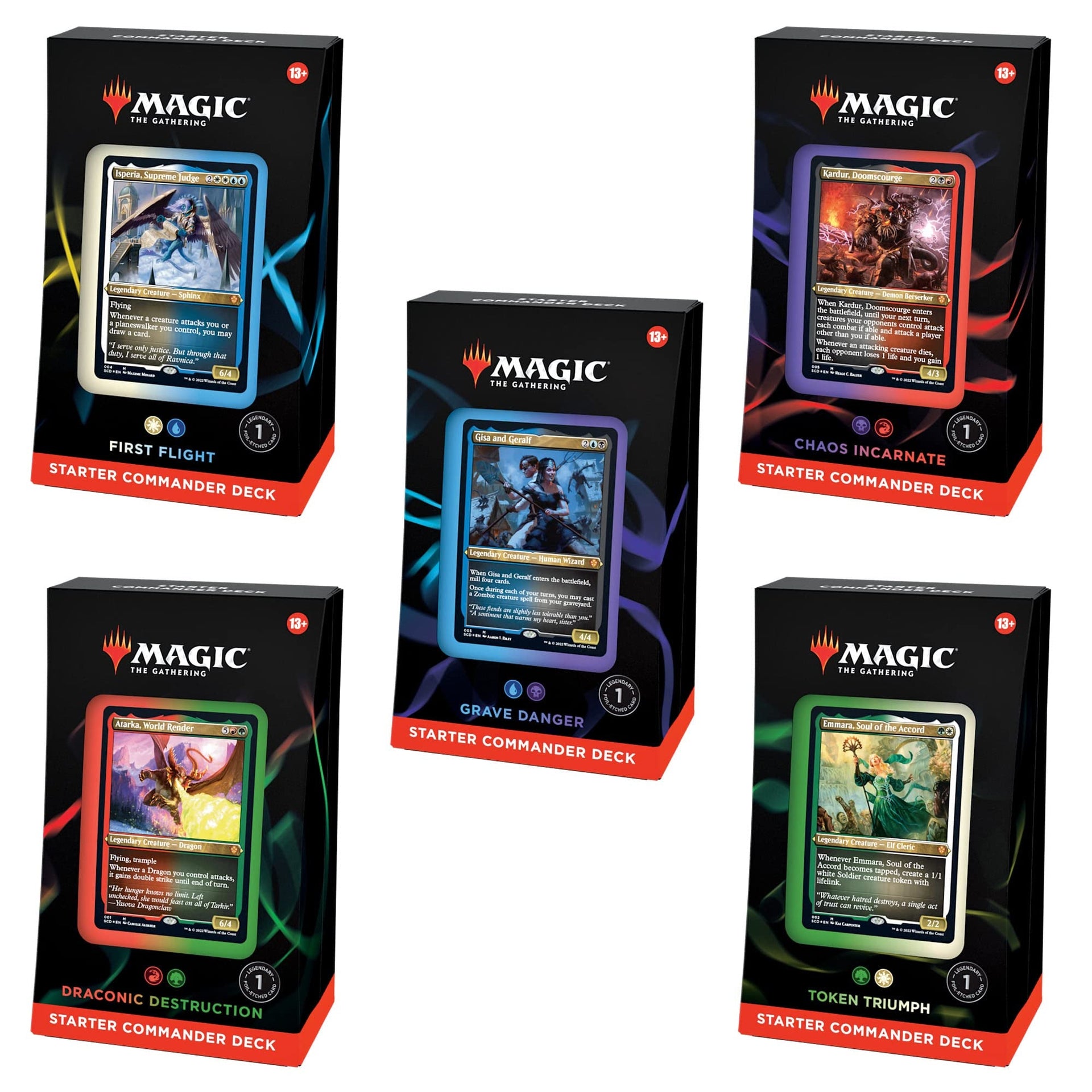 Magic the Gathering: Commander Starter Decks *Set of 5*