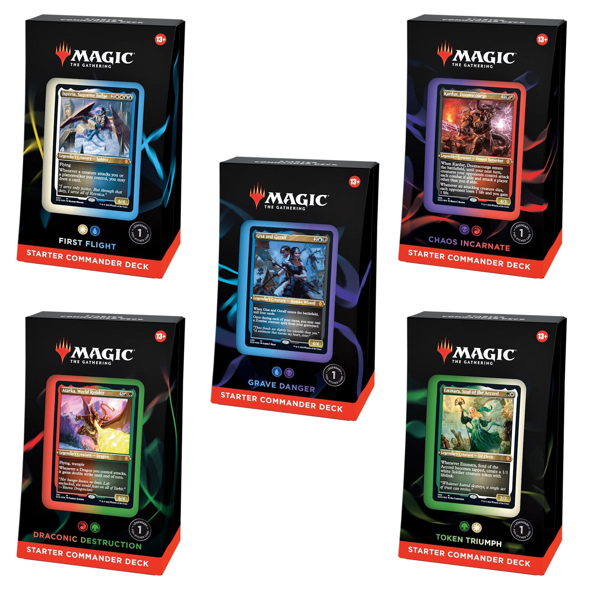 Magic the Gathering: Commander Starter Decks *Set of 5* - Collector Store LLC