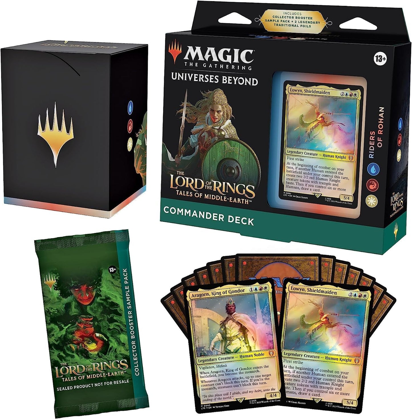 Magic the Gathering: Lord of the Rings: Tales of Middle - earth Commander Deck Riders of Rohan - Collector Store LLC