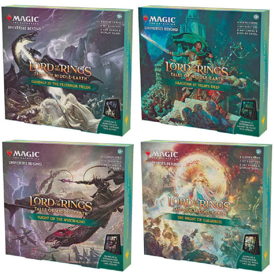 Magic the Gathering: Lord of the Rings Tales of Middle - earth Scene Boxes (Set - of - 4) - Collector Store LLC