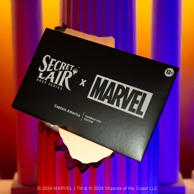 Magic the Gathering: Marvel Captain America Secret Lair Drop Series Rainbow Foil Edition - Collector Store LLC