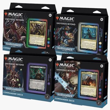 Magic the Gathering: Warhammer 40,000 Commander Decks (Set - of - 4) - Collector Store LLC