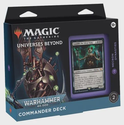 Magic the Gathering: Warhammer 40,000 Necron Dynasties Commander Deck - Collector Store LLC