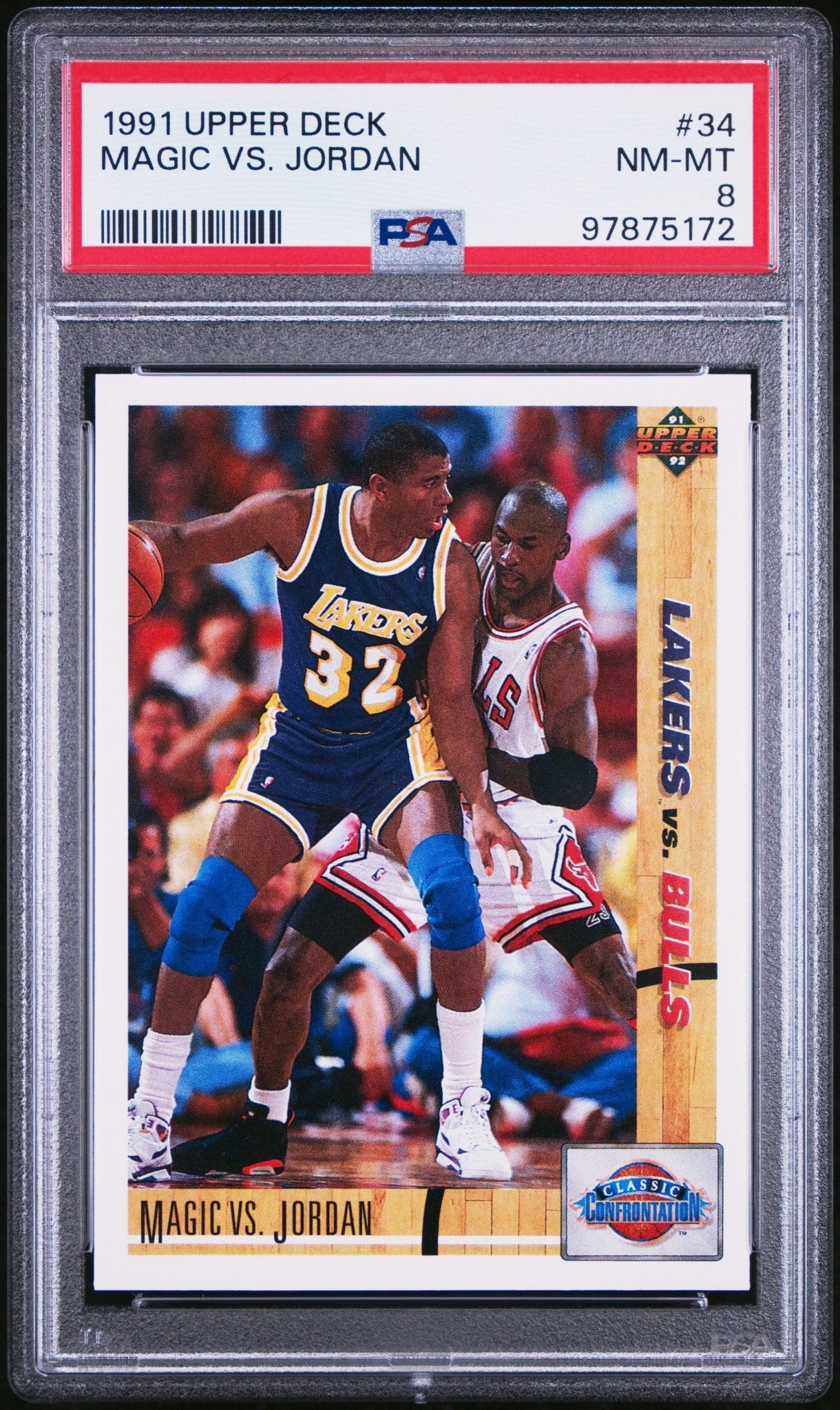 Magic vs Jordan 1991 Upper Deck #34 PSA 8 - Collector Store LLC