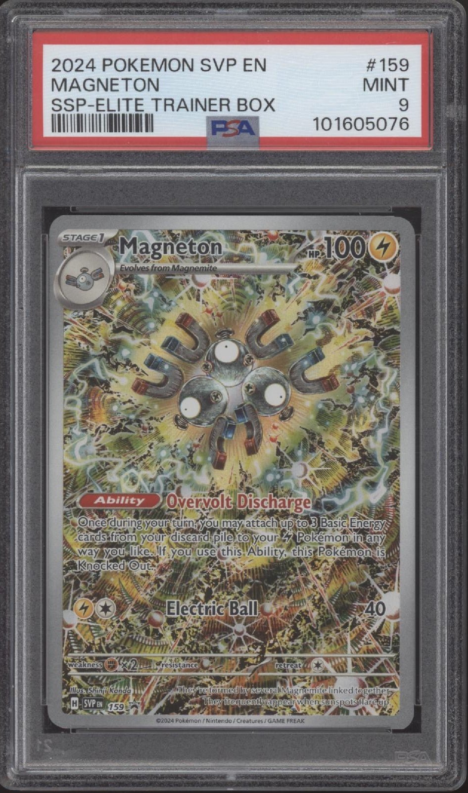 Magneton Pokemon Scarlet & Violet Promo SSP Elite Trainer Box #159 PSA 10 #2 - Collector Store LLC