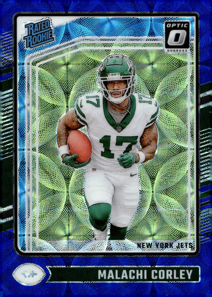 Malachi Corley 2024 Panini Donruss Optic Rated Rookie Blue Scope Prizm RC 270 - Collector Store LLC