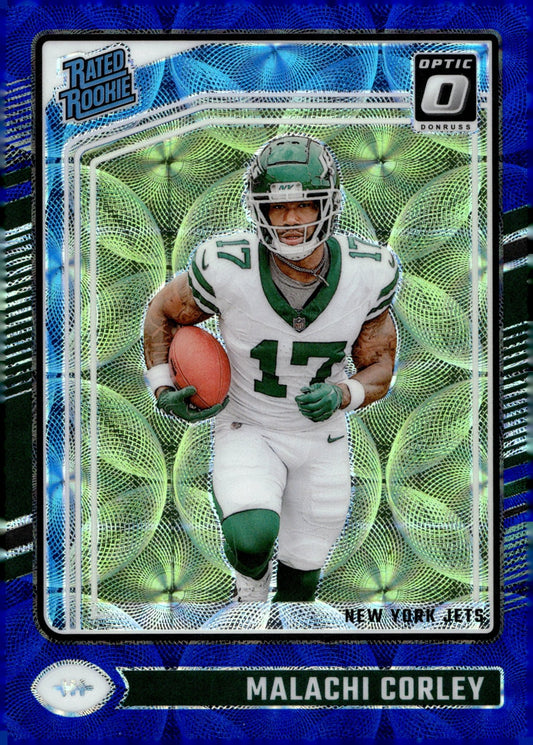 Malachi Corley 2024 Panini Donruss Optic Rated Rookie Blue Scope Prizm RC 270 - Collector Store LLC
