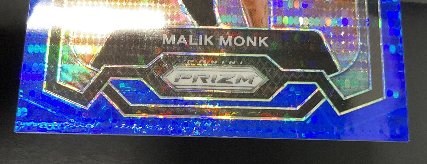 Malik Monk 2023 - 24 Panini Prizm Blue Seismic Prizm 35/99 #71 - Collector Store LLC