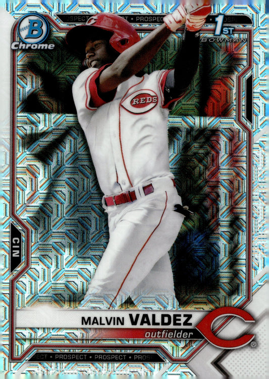 Malvin Valdez 2021 Bowman Chrome Prospects Mojo Refractor #BCP - 184 - Collector Store LLC