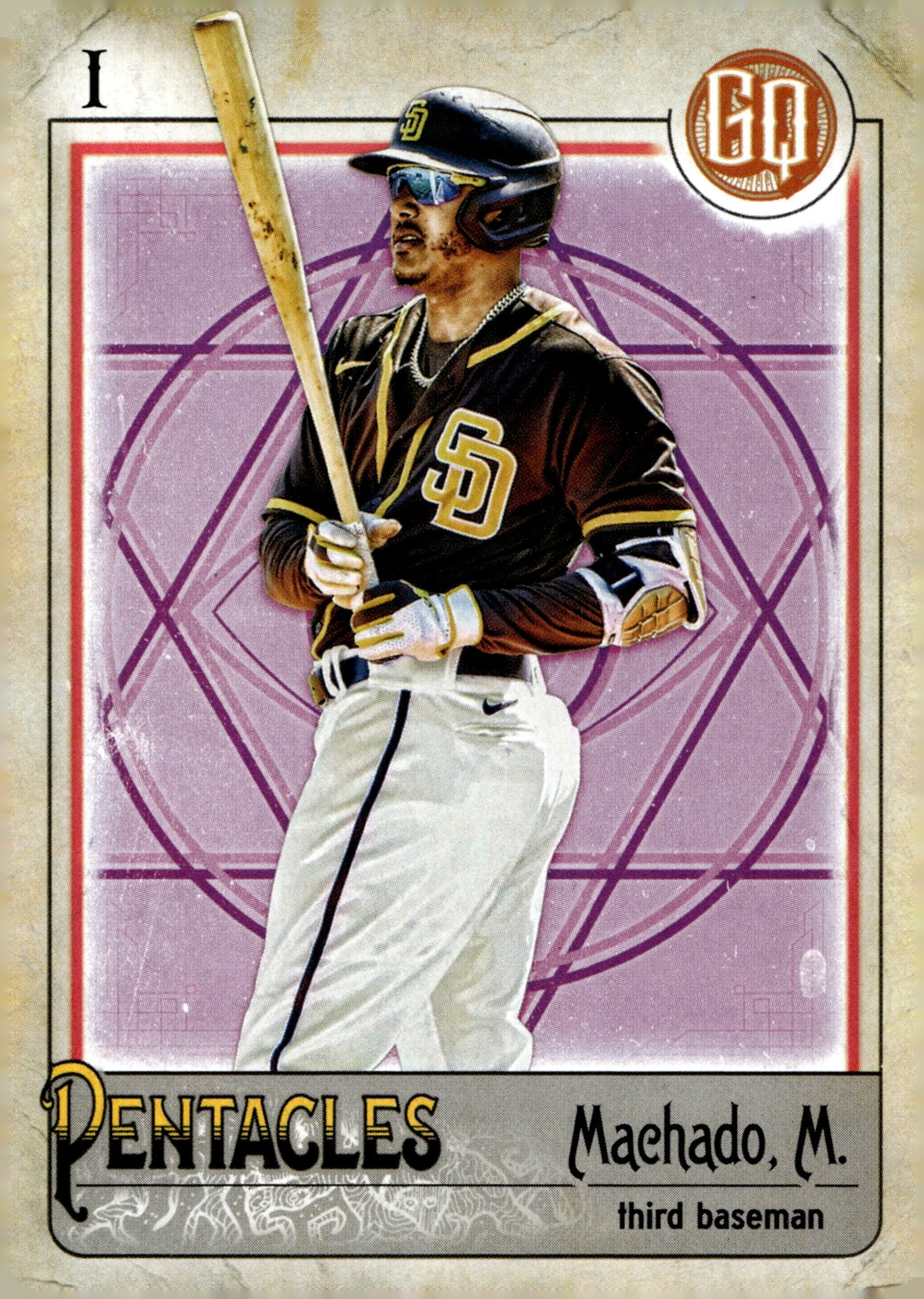 Manny Machado 2021 Topps Gypsy Queen Pentacles Tarot of the Diamond #TOD - 20 - Collector Store LLC