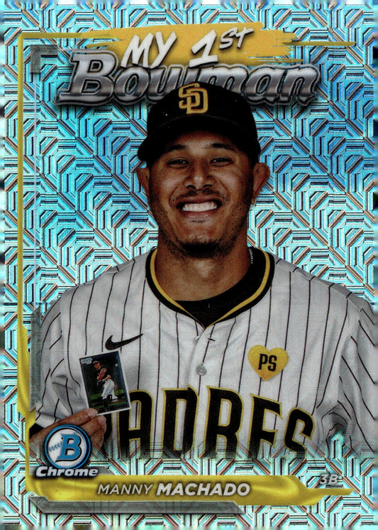 Manny Machado 2024 Bowman Chrome My 1st Bowman Mojo Refractor #M1B - 26 - Collector Store LLC