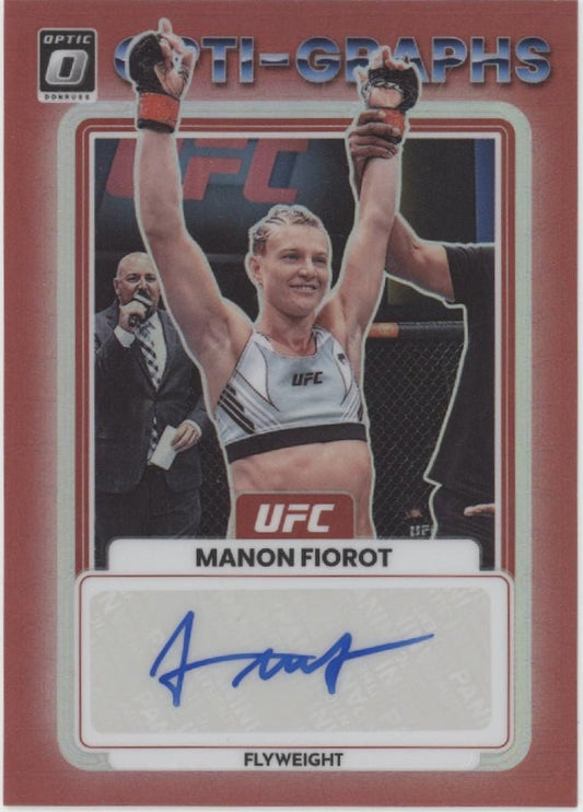 Manon Fiorot 2023 Panini Donruss Optic Opti - Graphs Red Prizm Auto 008/199 - Collector Store LLC