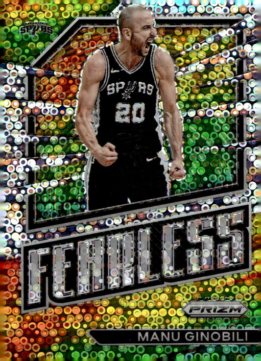 Manu Ginobili 2022 - 23 Panini Prizm Fearless Prizm #16 - Collector Store LLC