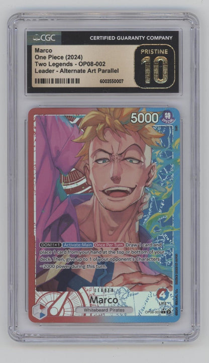 Marco One Piece Card Game Two Legends Alternate Art #002 CGC 10 - Collector Store LLC