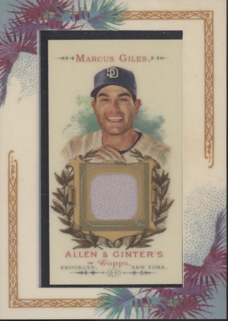Marcus Giles 2007 Topps Allen & Ginter Mini Framed Swatch #AGR - MG - Collector Store LLC