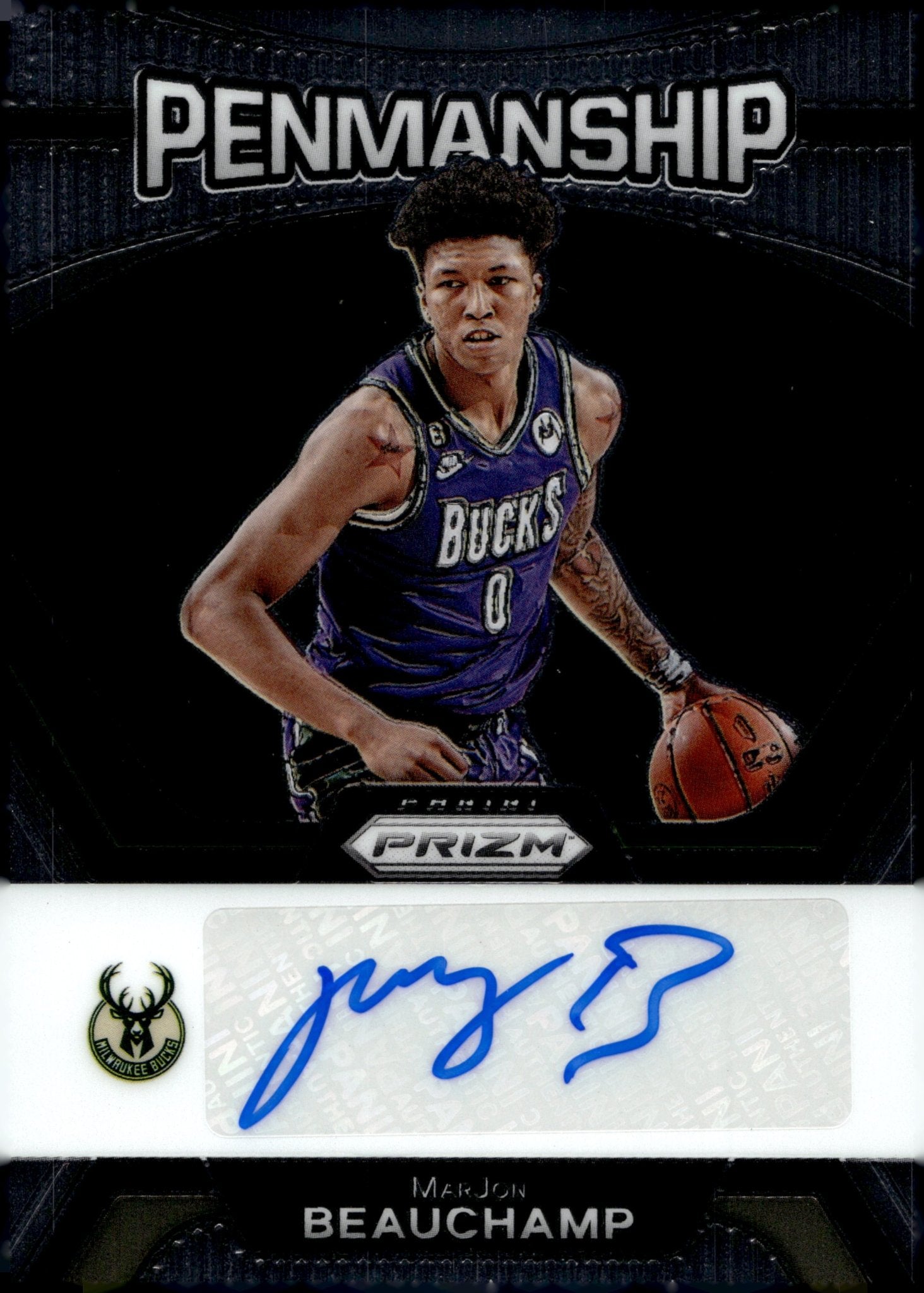 MarJon Beauchamp 2023 - 24 Panini Prizm Penmanship Auto #PNM - MJB - Collector Store LLC