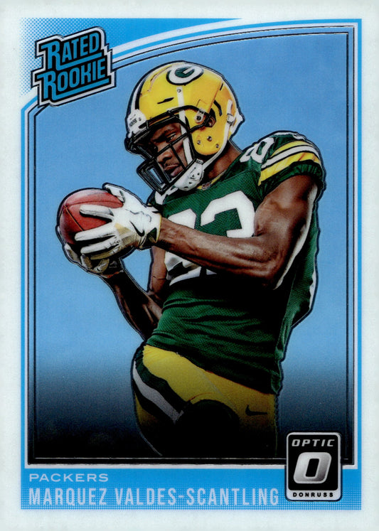 Marquez Valdes - Scantling 2018 Panini Donruss Optic Rated Rookie RC #186 #1 - Collector Store LLC
