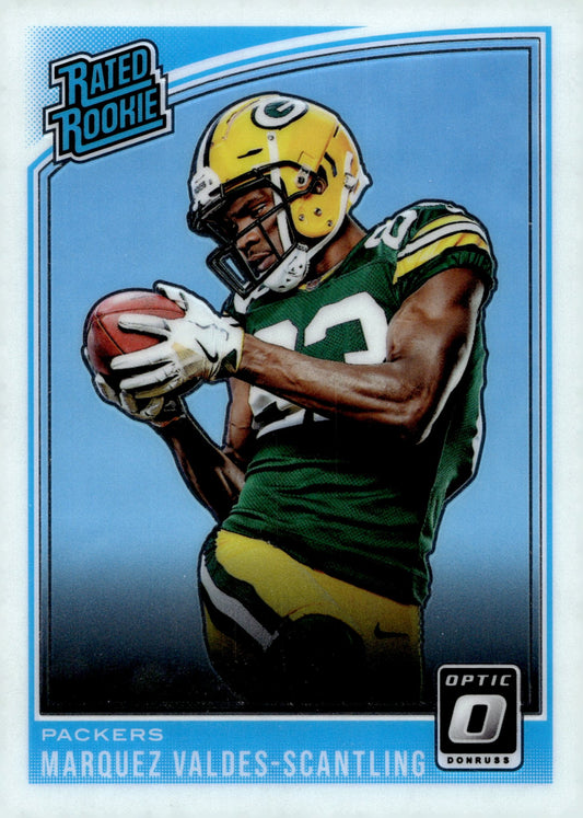 Marquez Valdes - Scantling 2018 Panini Donruss Optic Rated Rookie RC #186 #2 - Collector Store LLC
