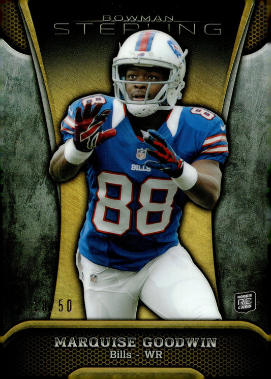 Marquise Goodwin 2013 Bowman Sterling Refractor RC 18/50 #78 - Collector Store LLC