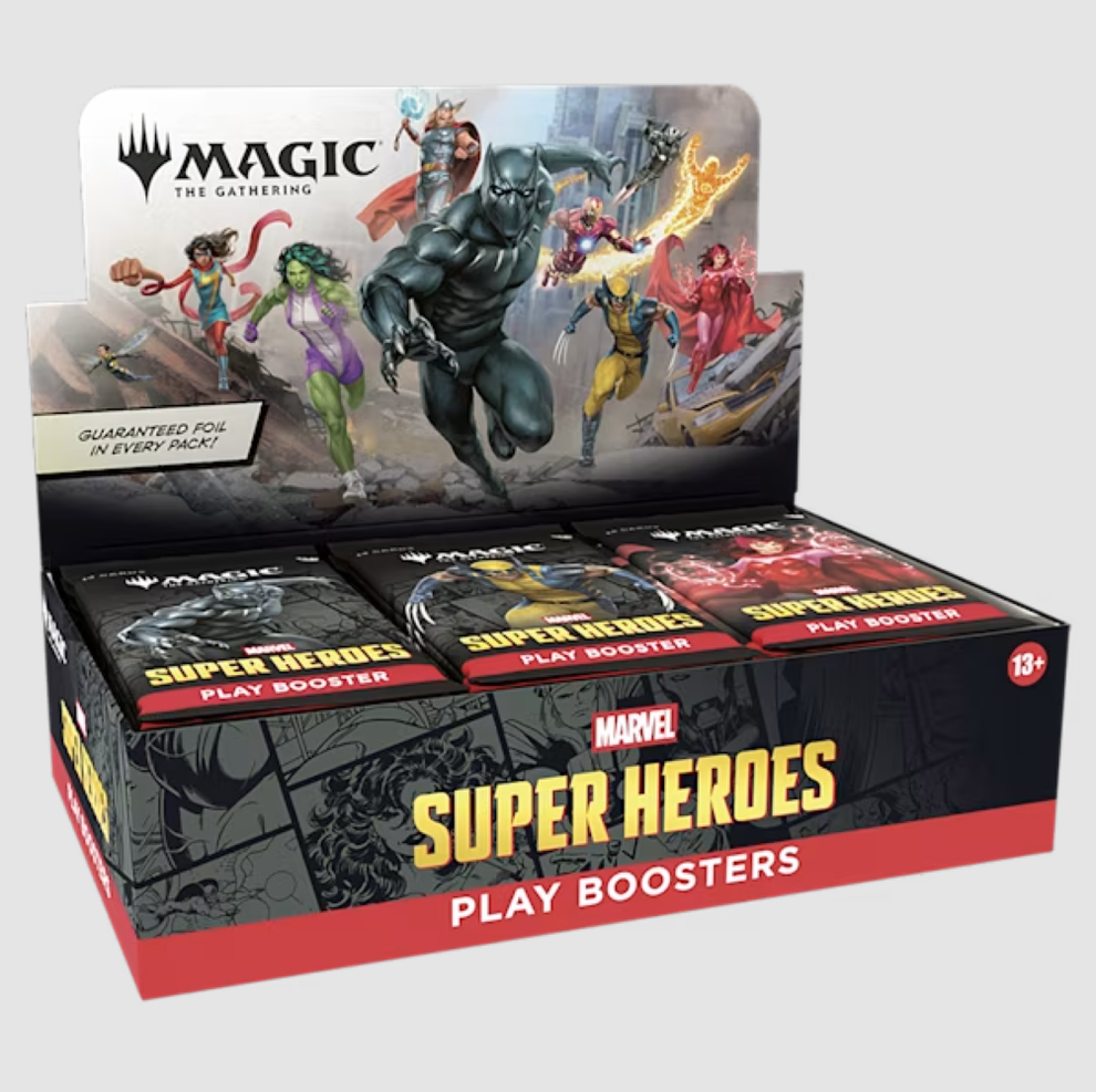 Magic the Gathering: Marvel Super Heroes Play Booster Box *Expected Release Date 06-26-2026* Magic the Gathering: Marvel Super Heroes Play Booster Box *Expected Release Date 06-26-2026*