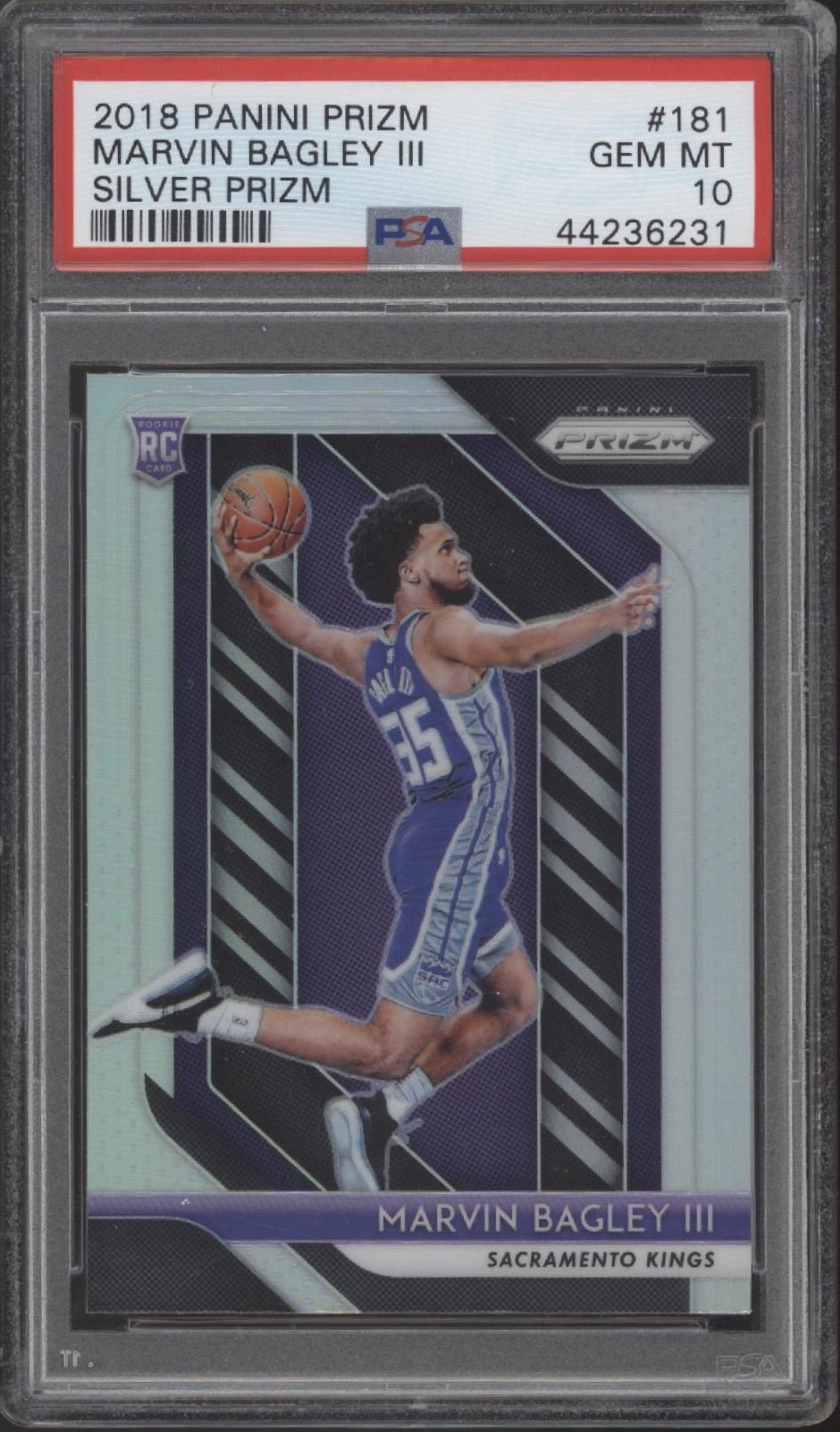 Marvin Bagley III 2018 - 19 Panini Prizm Silver Prizm RC #181 PSA 10 - Collector Store LLC