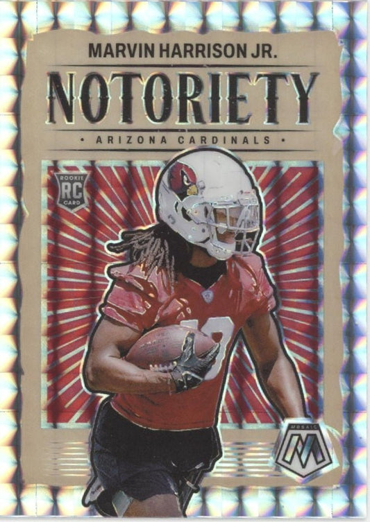 Marvin Harrison Kr. 2024 Panini Mosaic Notoriety Prizm RC #22 - Collector Store LLC