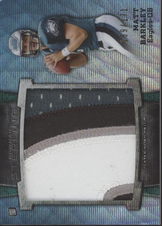 Matt Barkley 2013 Bowman Sterling Wave Refractor Swatch RC 159/171 #BSJRP - MB - Collector Store LLC