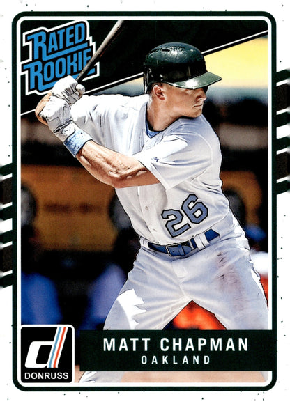 Matt Chapman 2017 Panini Donruss Rated Rookie RC #228 - Collector Store LLC