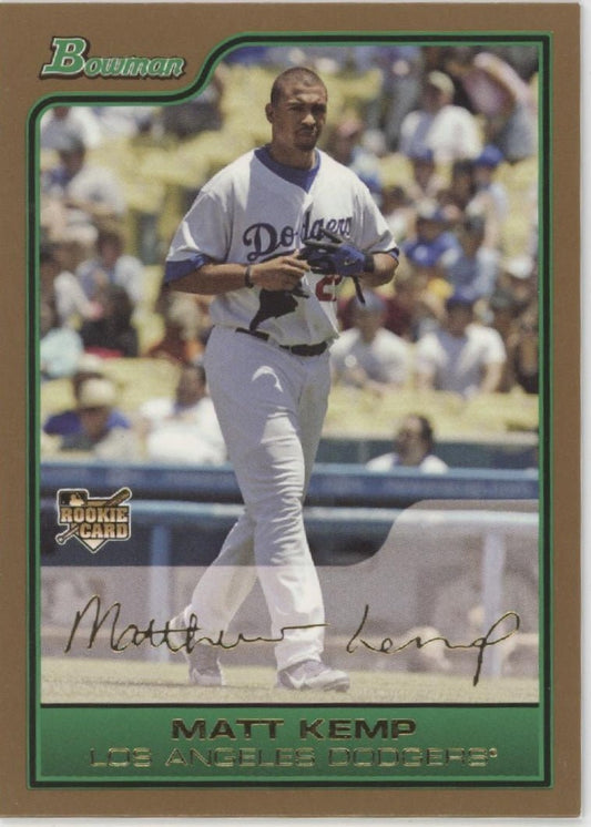 Matt Kemp 2006 Bowman Draft Picks & Prospects Gold Thick RC #BDP1 - Collector Store LLC
