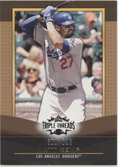 Matt Kemp 2011 Topps Triple Threads 600/625 #19 - Collector Store LLC