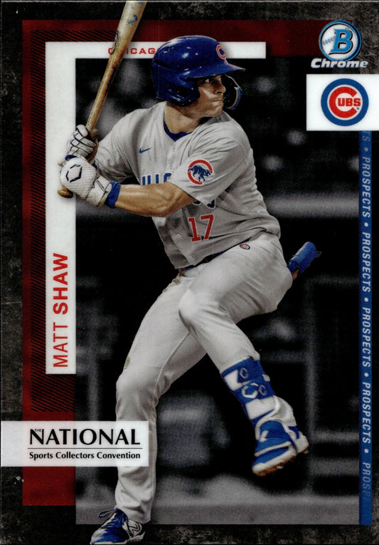 Matt Shaw 2024 Bowman Chrome The National Sports Collectors Convention #TP - 13 - Collector Store LLC