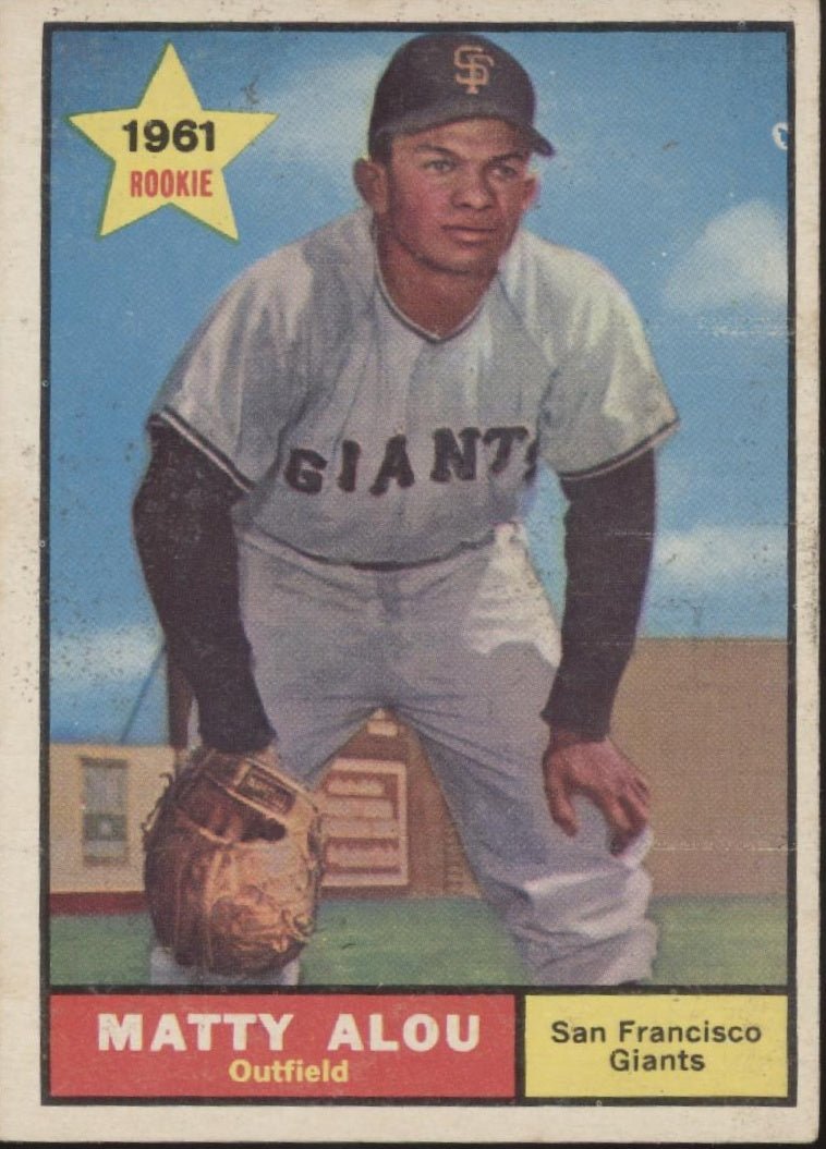 Matty Alou 1961 Topps RC #327 San Francisco Giants VG - Collector Store LLC