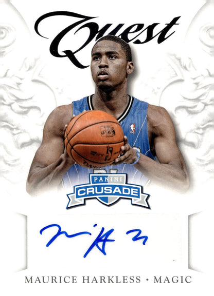 Maurice Harkless 2012 - 13 Panini Crusade Quest Auto #63 - Collector Store LLC