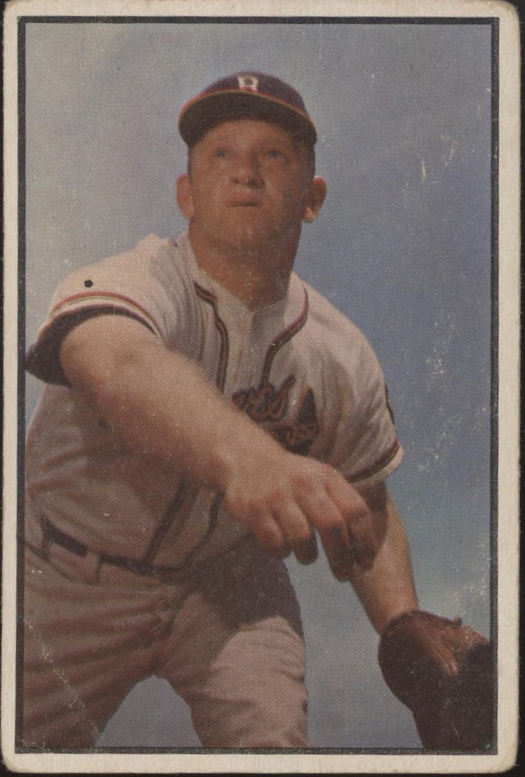 Max Surkont 1953 Bowman #156 Milwaukee Braves VG Marked - Collector Store LLC