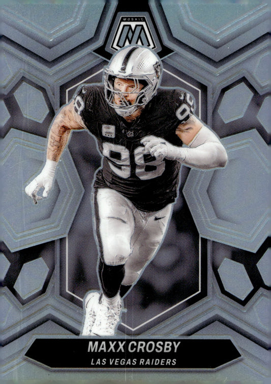 Maxx Crosby 2024 Panini Mosaic Prizm #118 - Collector Store LLC