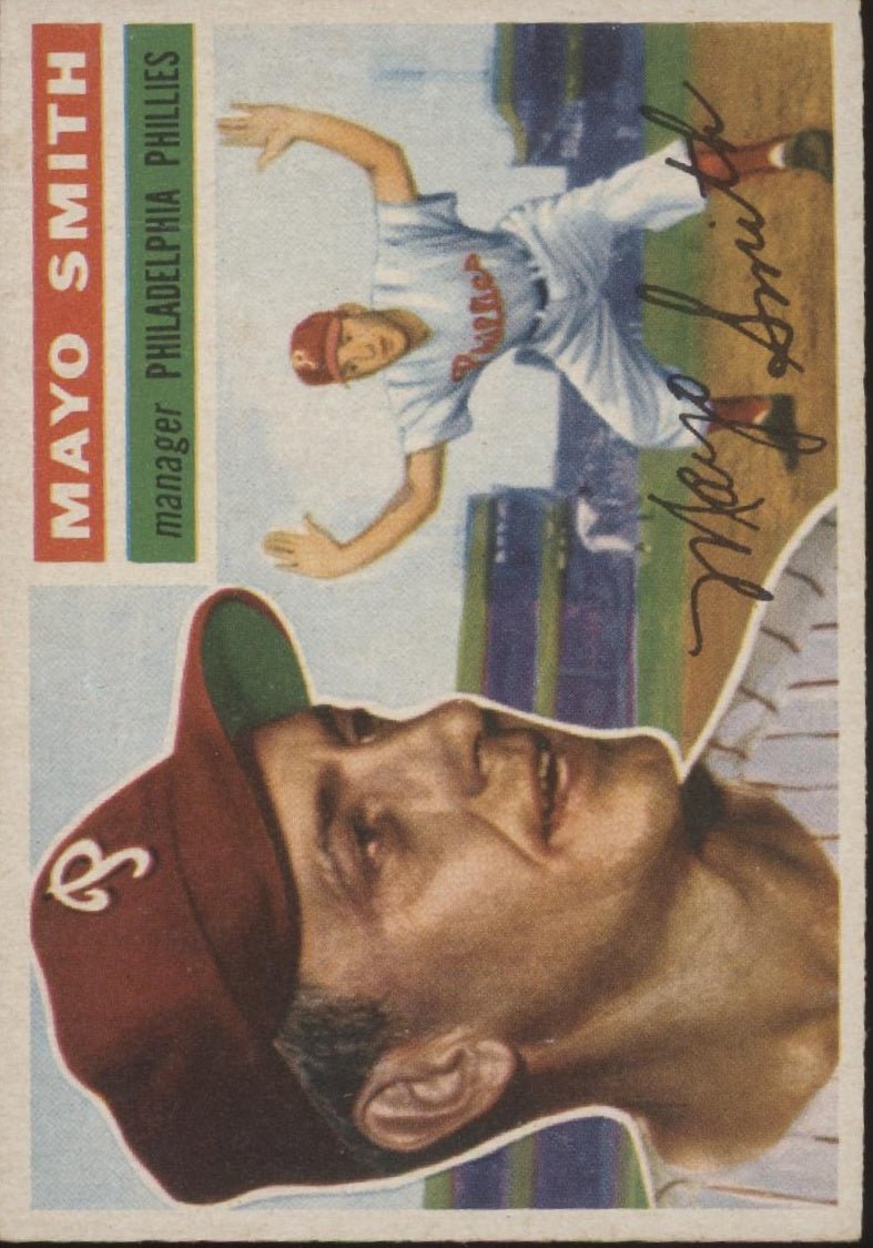 Mayo Smith 1956 Topps #60 Philadelphia Phillies EX #2 - Collector Store LLC